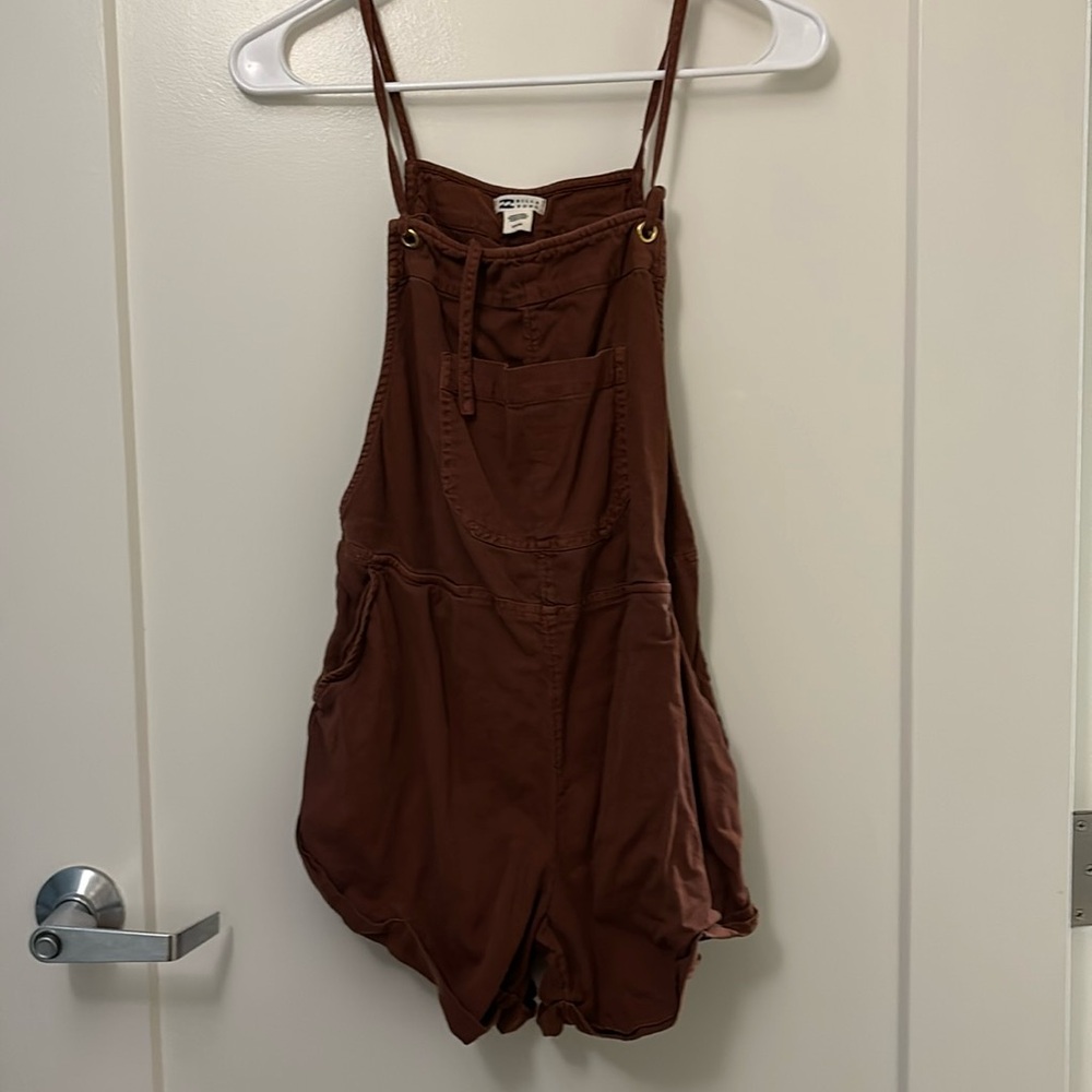 Rustic orange size small boho overalls